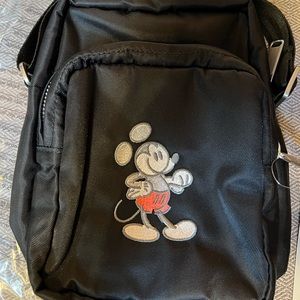 Mickey Mouse Genuine Mousewear Crossbody Bag- black